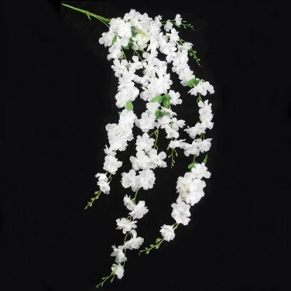 Picture of 134cm LARGE TRAILING DELPHINIUM IVORY