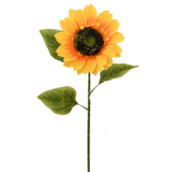 Picture of 75cm GIANT SINGLE SUNFLOWER YELLOW DIAMETER APPROX 17CM