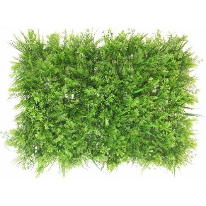 Picture of PLASTIC MIXED GREENERY WALL MAT 60cm X 40cm GREEN