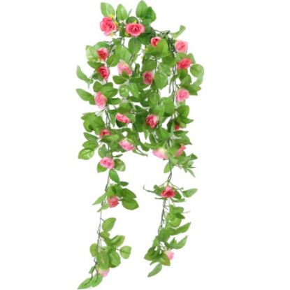 Picture of 86cm TRAILING SPRING ROSE BUSH LIGHT PINK/DARK PINK