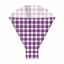 Picture of GINGHAM FLOWER SLEEVES 50x44x12cm PURPLE X 50pcs