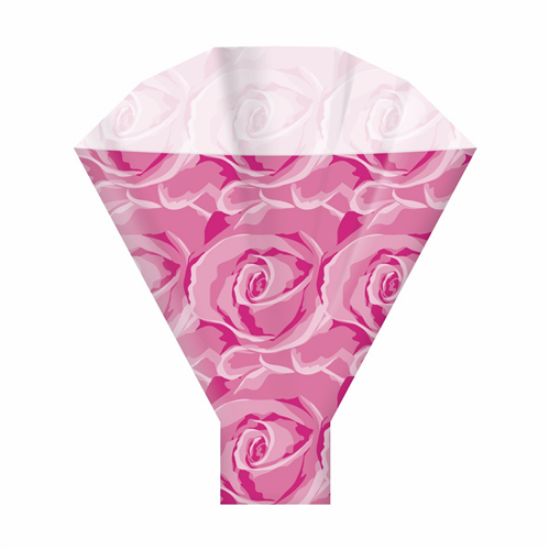 Picture of ROSES FLOWER SLEEVES 50x35x10cm FUCHSIA X 50pcs