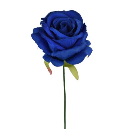 Picture of 27cm SINGLE OPEN ROSE ROYAL BLUE