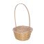 Picture of 20cm ROUND BAMBOO PLANTING BASKET WITH HANDLE NATURAL