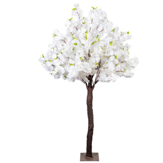 Picture of 200cm DELUXE ARTIFICIAL BLOSSOM TREE WITH 2916 FLOWERS WHITE X 2pcs