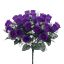 Picture of 41cm ROSEBUD BUSH (24 HEADS) WITH GYP PURPLE