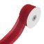 Picture of 50mm HESSIAN/FABRIC WOVEN EDGE RIBBON RED X 10yds
