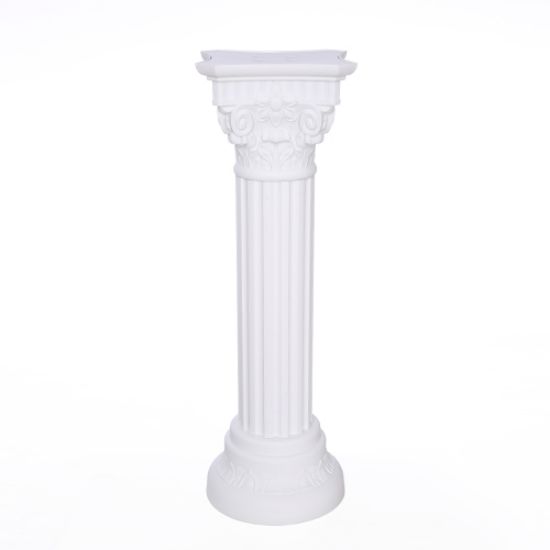 Picture of 89cm PLASTIC PEDESTAL IVORY/WHITE