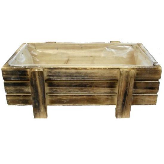 Picture of 28cm WOODEN RECTANGULAR PLANTER