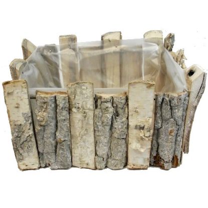 Picture of 23cm RECTANGULAR BARK PLANTER