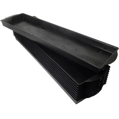 Picture of PLASTIC DOUBLE BRICK FLORIST TRAY BLACK X 10