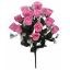 Picture of 46cm ROSEBUD BUSH WITH GYP (18 HEADS) PINK