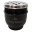 Picture of 14cm METAL GRAVE VASE BLACK WITH SILVER LID - IN LOVING MEMORY