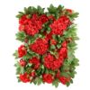 Picture of FLOWER WALL WITH PEONIES HYDRANGEAS FOLIAGE AND RED BERRIES 60cm X 40cm RED