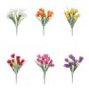 Picture of 35cm TULIP BUSH WITH GRASS ASSORTED X 48pcs