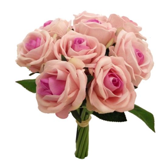 Picture of 24cm ROSEBUD BUNDLE (9 HEADS) PINK