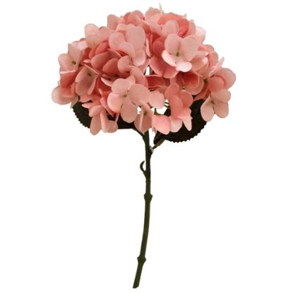 Picture of 34cm SINGLE SHORT STEM LARGE HYDRANGEA PEACH/PINK