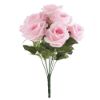 Picture of 45cm LARGE OPEN ROSE BUSH (10 HEADS) PINK