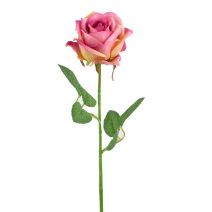 Picture of 45cm SINGLE ROSE DARK PINK