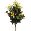 Picture of 58cm LARGE MIXED PLASTIC FLOWER BUSH WITH QUEEN ANNES LACE YELLOW/GREEN/IVORY