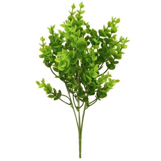 Picture of 37cm PLASTIC MINI EUCALYPTUS BUSH FROSTED 2 TONE GREEN