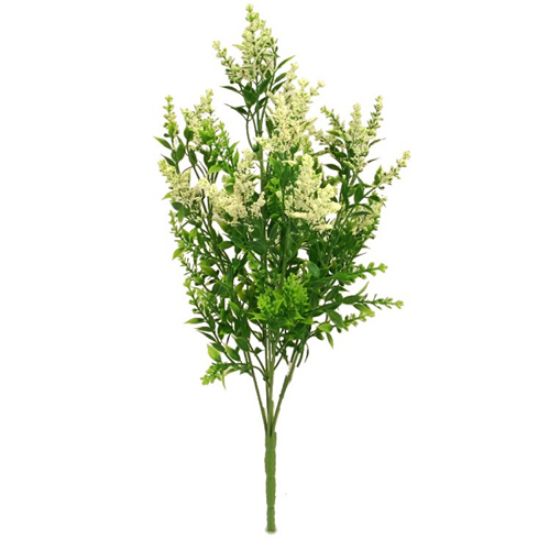 Picture of 47cm PLASTIC ASTILBE BUSH GREEN/IVORY