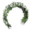 Picture of 7ft (213cm) METAL WEDDING/GARDEN ROUND ARCH WHITE/IVORY