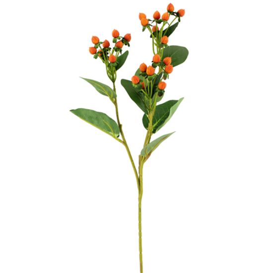 Picture of 68cm HYPERICUM BERRY SPRAY ORANGE