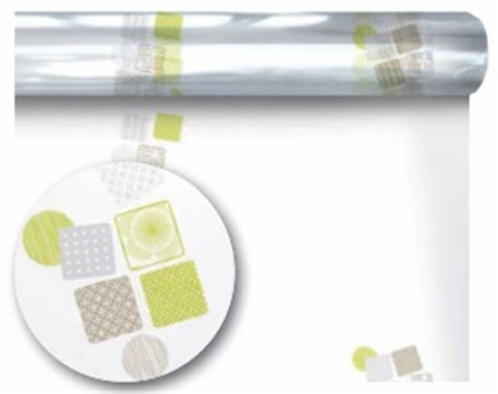 Picture of CELLO ROLL 60cm X 120met - SAKURA LIME GREEN/SILVER (35 microns)