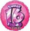 Picture of ANAGRAM 17 INCH FOIL BALLOON - SWEET 16 TODAY