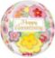 Picture of ANAGRAM 16 INCH FOIL BALLOON - ORBZ PARTIALY ROUND SEE THROUGH ANNIVERSARY