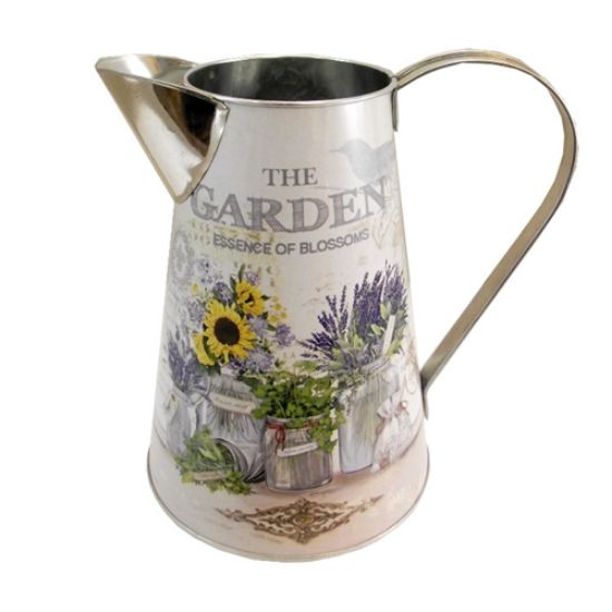 Picture of 21cm METAL JUG WITH HANDLE - THE GARDEN