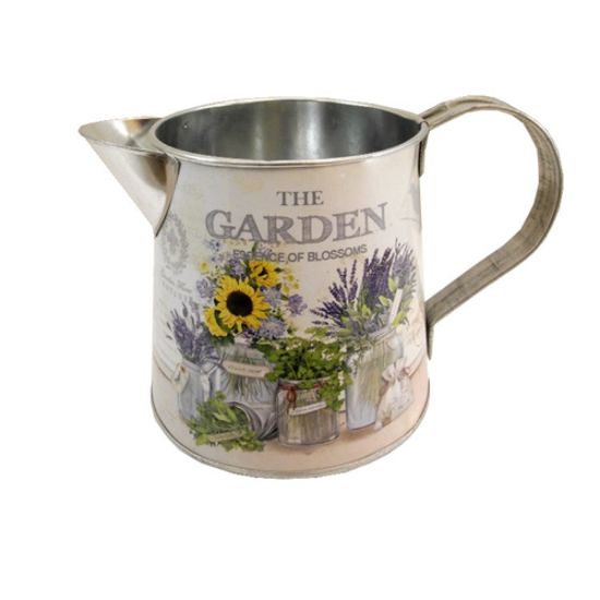 Picture of 11.5cm METAL JUG WITH HANDLE - THE GARDEN