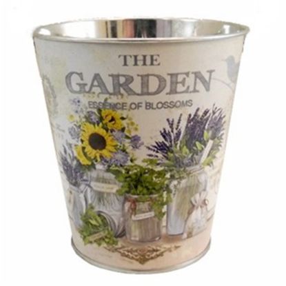 Picture of 14cm METAL POT - THE GARDEN