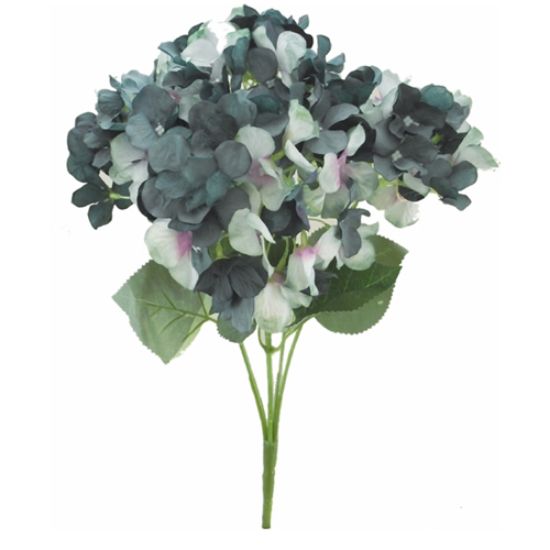 Picture of 45cm HYDRANGEA BUSH TEAL/GREEN