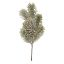 Picture of 28cm SNOWY GLITTERED SPRUCE SPRAY GREEN