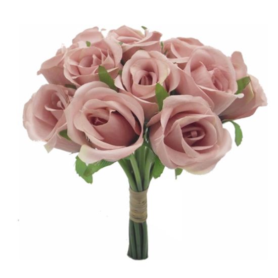 Picture of 25cm ROSEBUD BUNDLE (13 STEMS) VINTAGE PINK