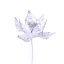 Picture of 25cm SINGLE POINSETTIA WHITE/SILVER