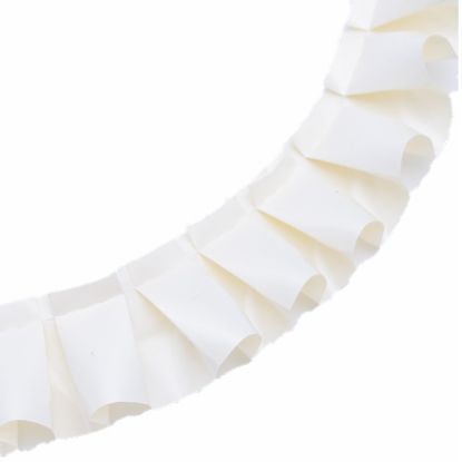 Picture of 50mm PRE PLEATED RIBBON X 10 METRES IVORY