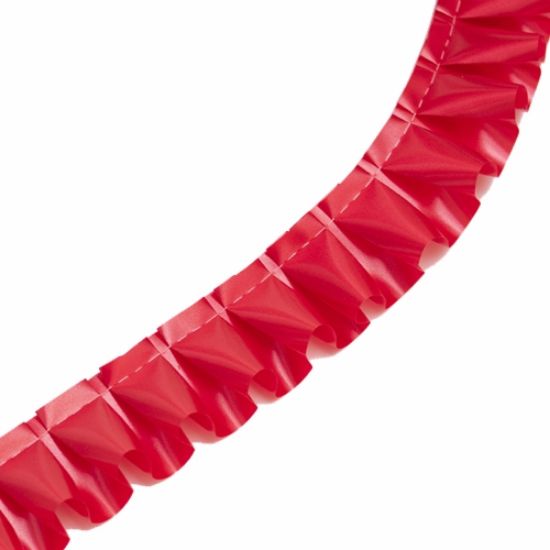 Picture of 50mm PRE PLEATED RIBBON X 10 METRES RED