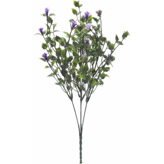 Picture of 37cm PLASTIC FLOWER BUSH PURPLE