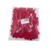 Picture of 9.5cm VELVET POINSETTIA SINGLE LOOSE HEAD RED (NO STEM) X 12pcs