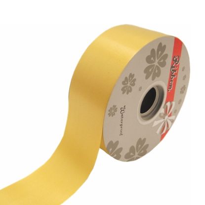 Picture of 50mm (2 INCH) POLY RIBBON X 100 YARDS GOLD