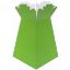 Picture of GLOSSY BOUQUET BOX LARGE LIME GREEN X 30pcs