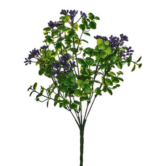 Picture of 32cm PLASTIC BERRY BUSH LILAC/GREEN