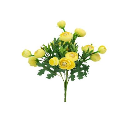 Picture of 28cm MINI RANUNCULUS BUSH YELLOW