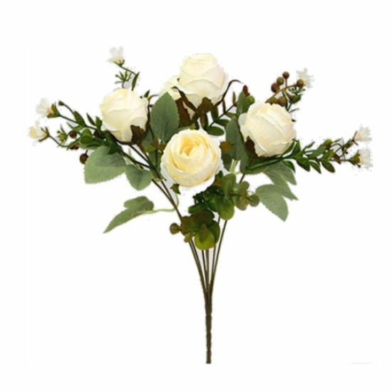 Picture of 31cm MINI ROSE BUSH CREAM