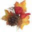 Picture of AUTUMN LEAF PICK WITH CONE ORANGE X 72pcs