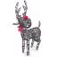 Picture of 67cm PLASTIC STANDING REINDEER WITH LED LIGHTS BROWN
