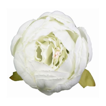 Picture of 9cm SINGLE PEONY FLOWER HEAD IVORY X 36pcs